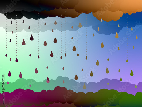 rain background material