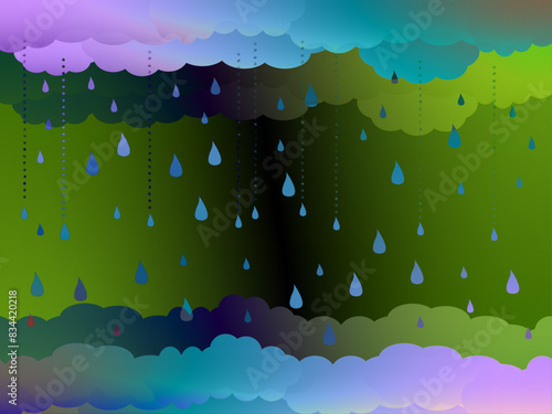 rain background material