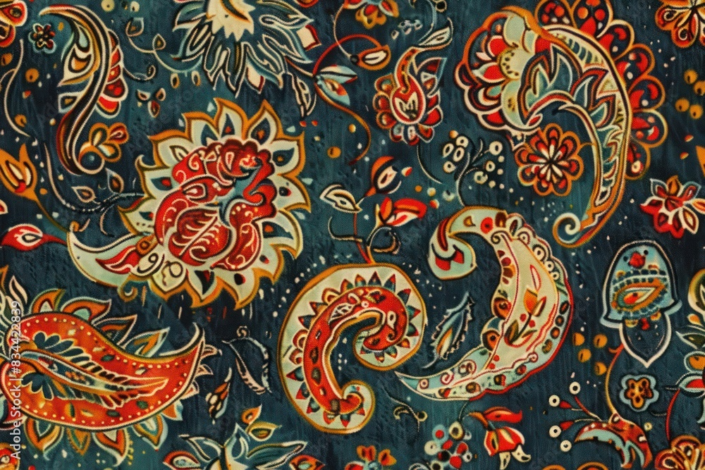 Vibrant Bohemian Pattern with Eclectic and Artistic Designs, Full of Intricate Details Vibrant Bohemian Pattern with Eclectic and Artistic Designs, Full of Intricate Details
