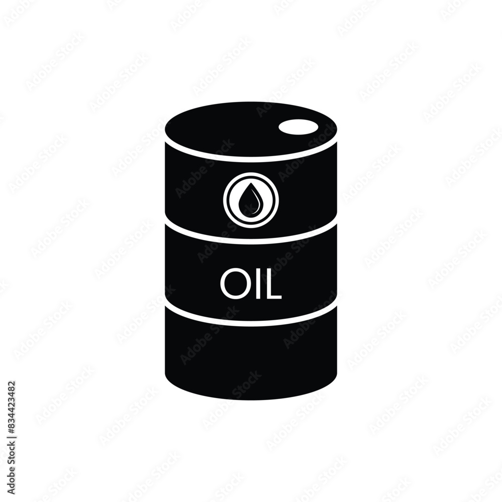 Oil barrel capacity tank vector Oil barrel capacity tank vector