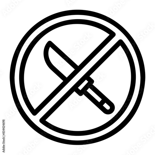 no sharp weapons