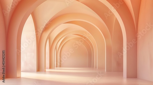 Muted Geometric Arches minimal background, Geometric arch shapes, modern and clean, minimalist graphics resources