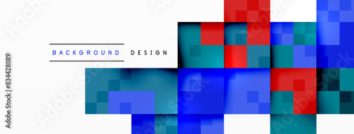 Dynamic colorful squares background. Vector Illustration For Wallpaper, Banner, Background, Card, Book Illustration, landing page