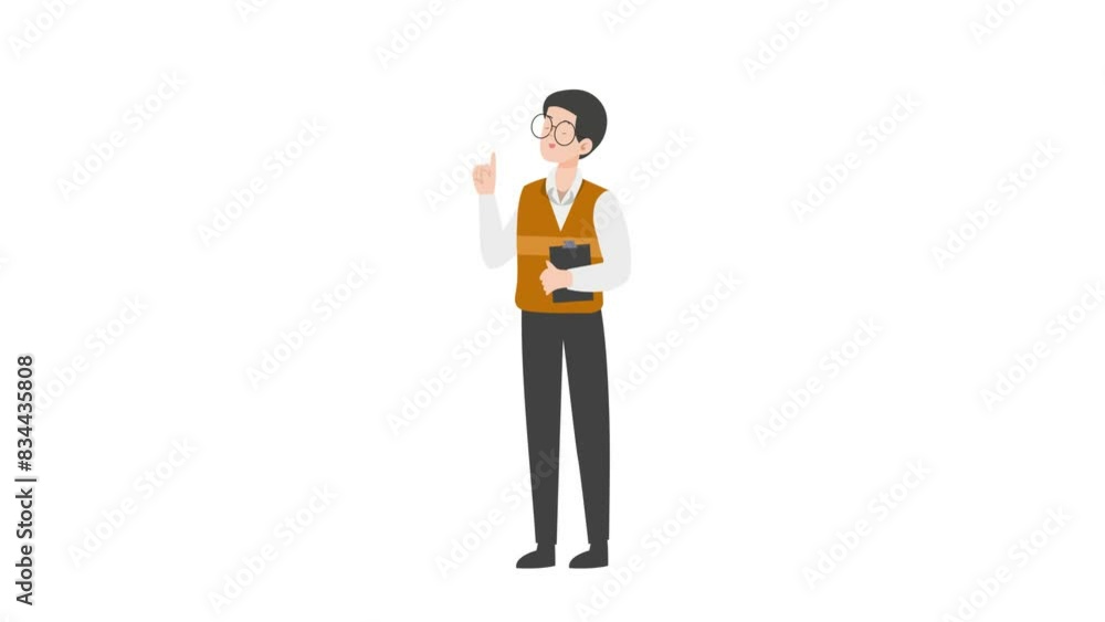Man Holding Note Man Holding Note