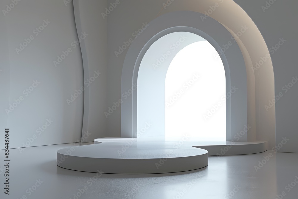 Futuristic Empty Podium Futuristic Empty Podium