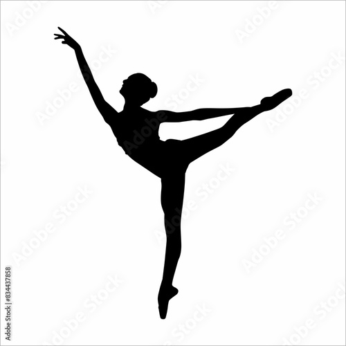 Silhouette of a woman dancing ballet © Suryatma