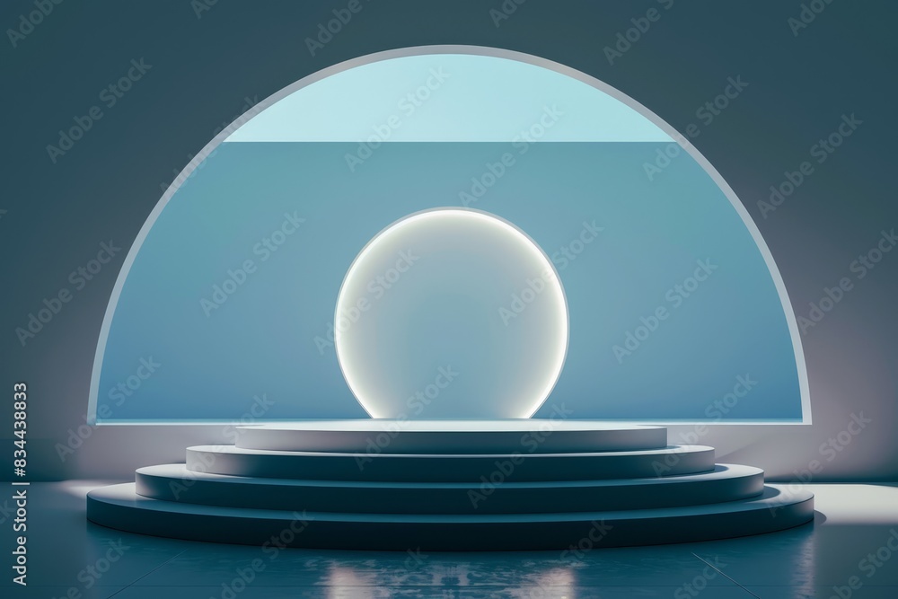 Futuristic Empty Podium Futuristic Empty Podium