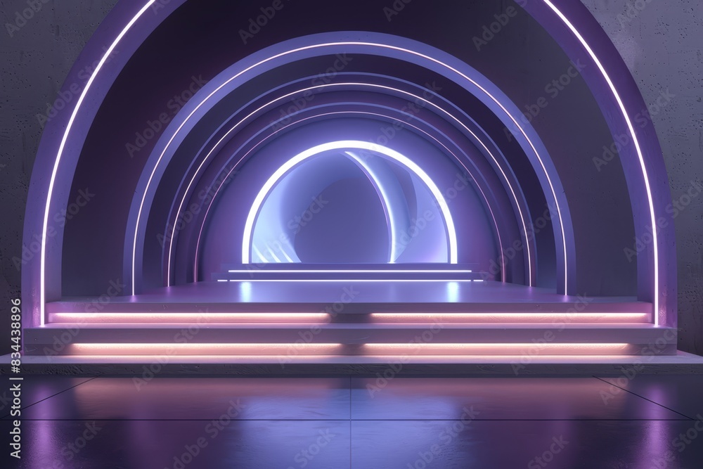 Futuristic Empty Podium Futuristic Empty Podium