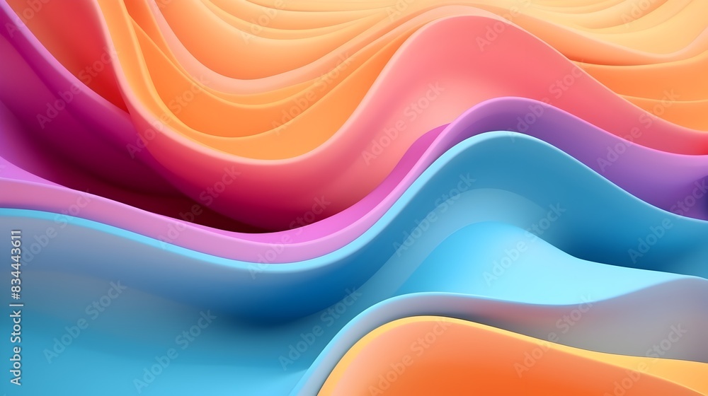 Mesmerizing Colorful Wavy Cloth Loop Animation - Abstract Digital Art Seamless Background Mesmerizing Colorful Wavy Cloth Loop Animation - Abstract Digital Art Seamless Background