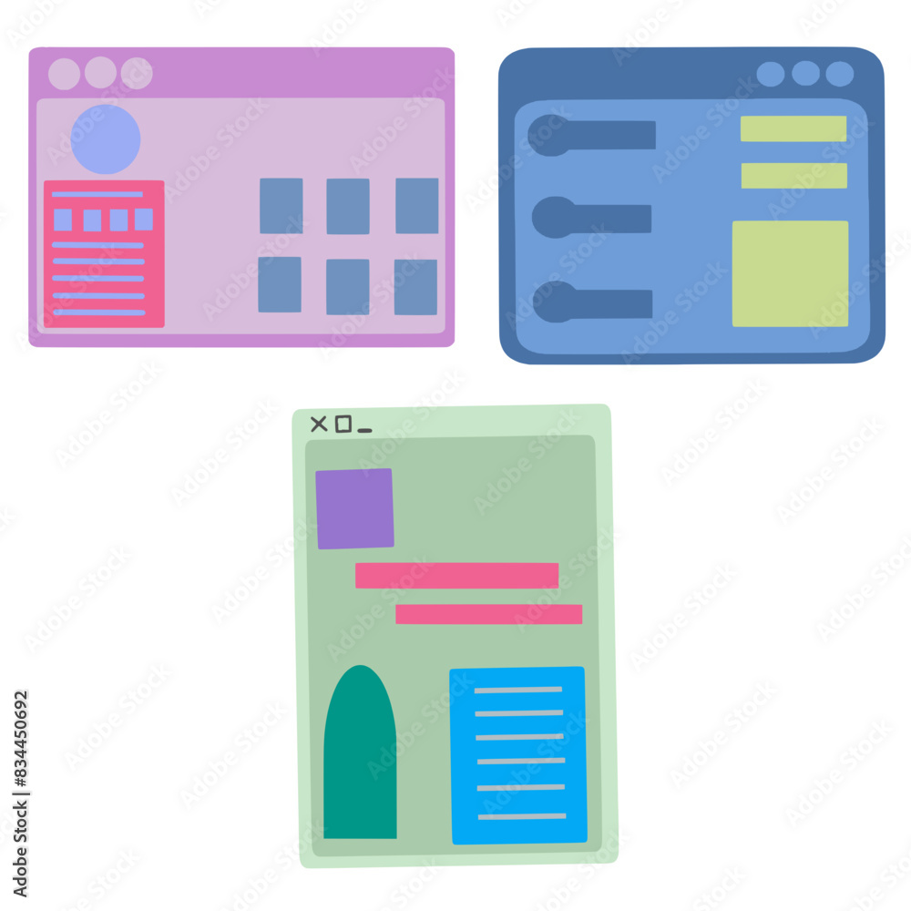 Web icons, pages,lable, elements, template Web icons, pages,lable, elements, template