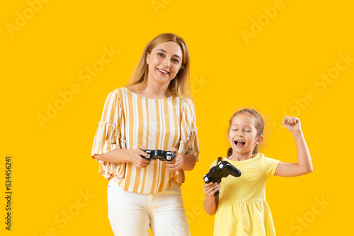 Mature woman with her littl...