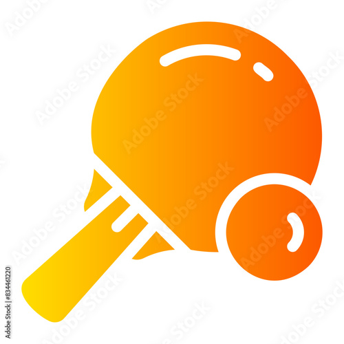 ping pong Gradient icon