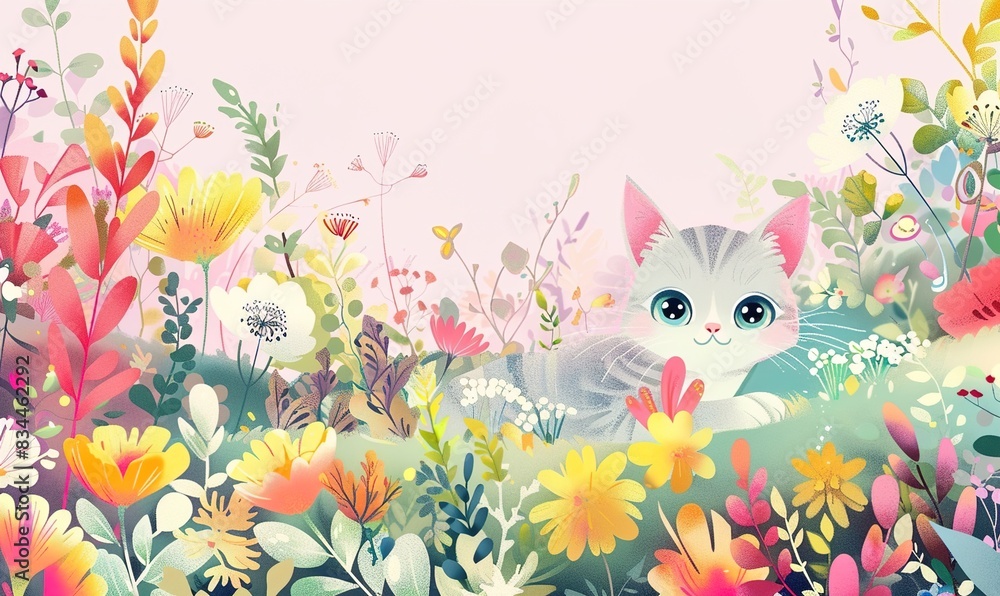 background wallpaper of cat looking at the camera with gratitude affection and adoption ai generated background wallpaper of cat looking at the camera with gratitude affection and adoption ai generated