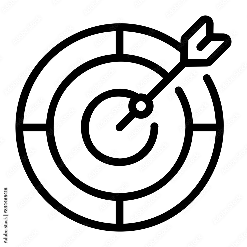 dart Line Icon dart Line Icon