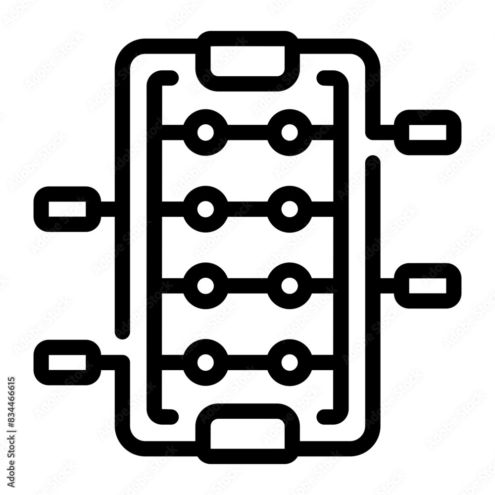 table football Line Icon table football Line Icon