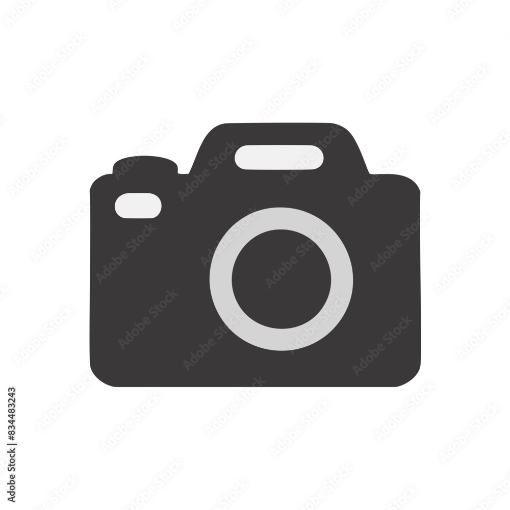 Vector simple logo camera Vector simple logo camera