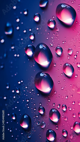 Abstract water drop close-up