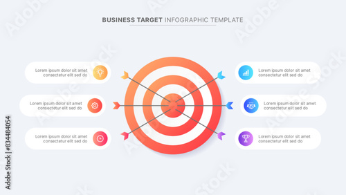 Business Goals Targets Infographic Design Template