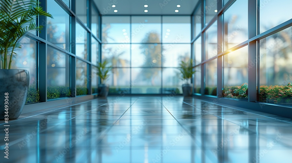 Blurred Glass Divider in Contemporary Office Space Blurred Glass Divider in Contemporary Office Space
