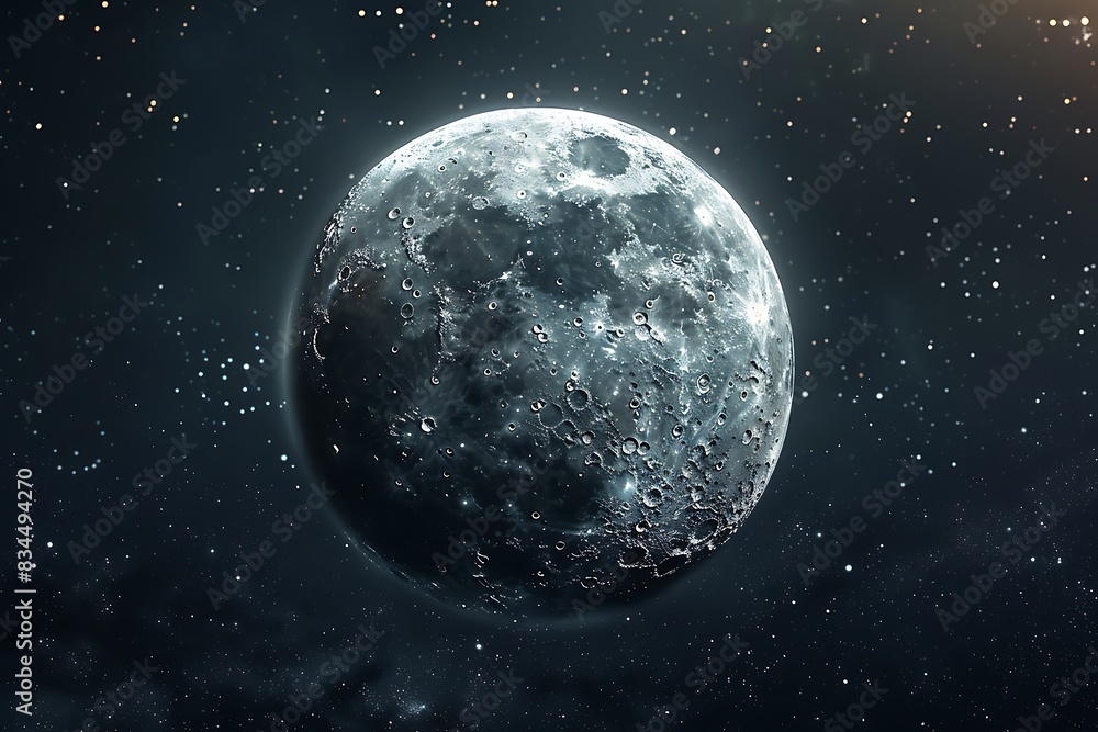 Moon in the night sky Moon in the night sky