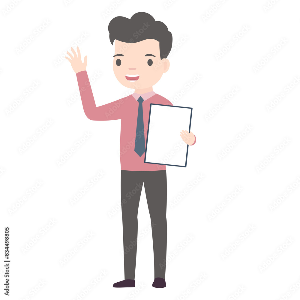 Business man character presentation. png Business man character presentation. png