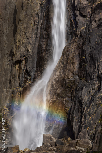 Lower Yosemite Falls Sunrise Rainbow