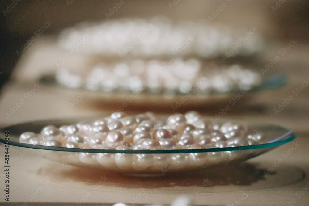 Real pearls found by pearl divers in Doha, the capital of Qatar, in the 19th and 20th centuries Real pearls found by pearl divers in Doha, the capital of Qatar, in the 19th and 20th centuries