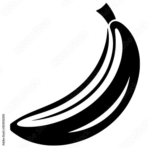 Simple banana logo silhouette