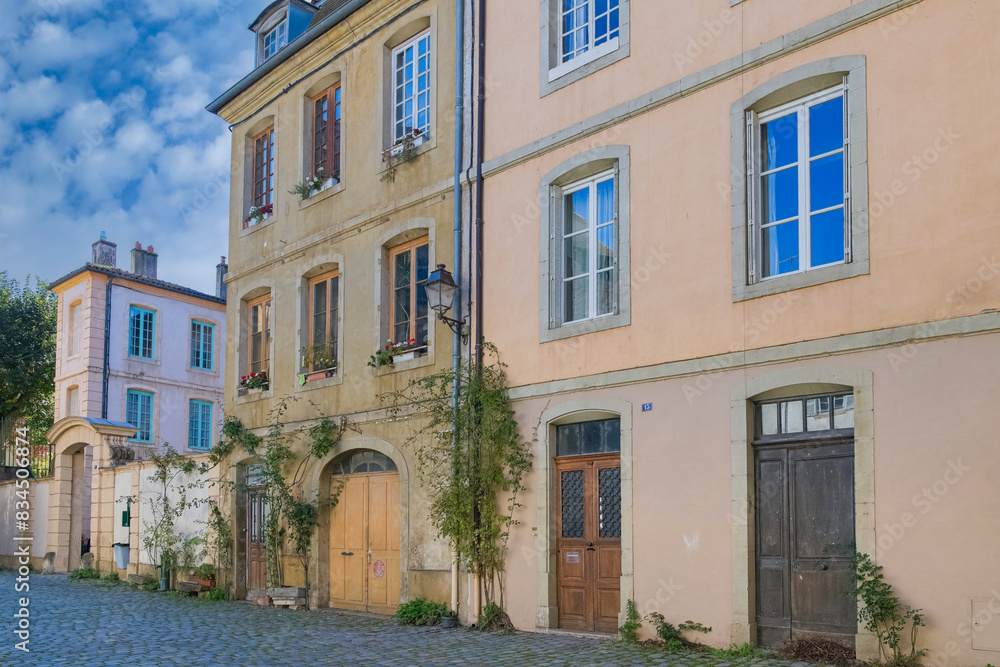 Cluny in France, ancient houses, small street in Burgundy
Cluny in France, ancient houses, small street in Burgundy
