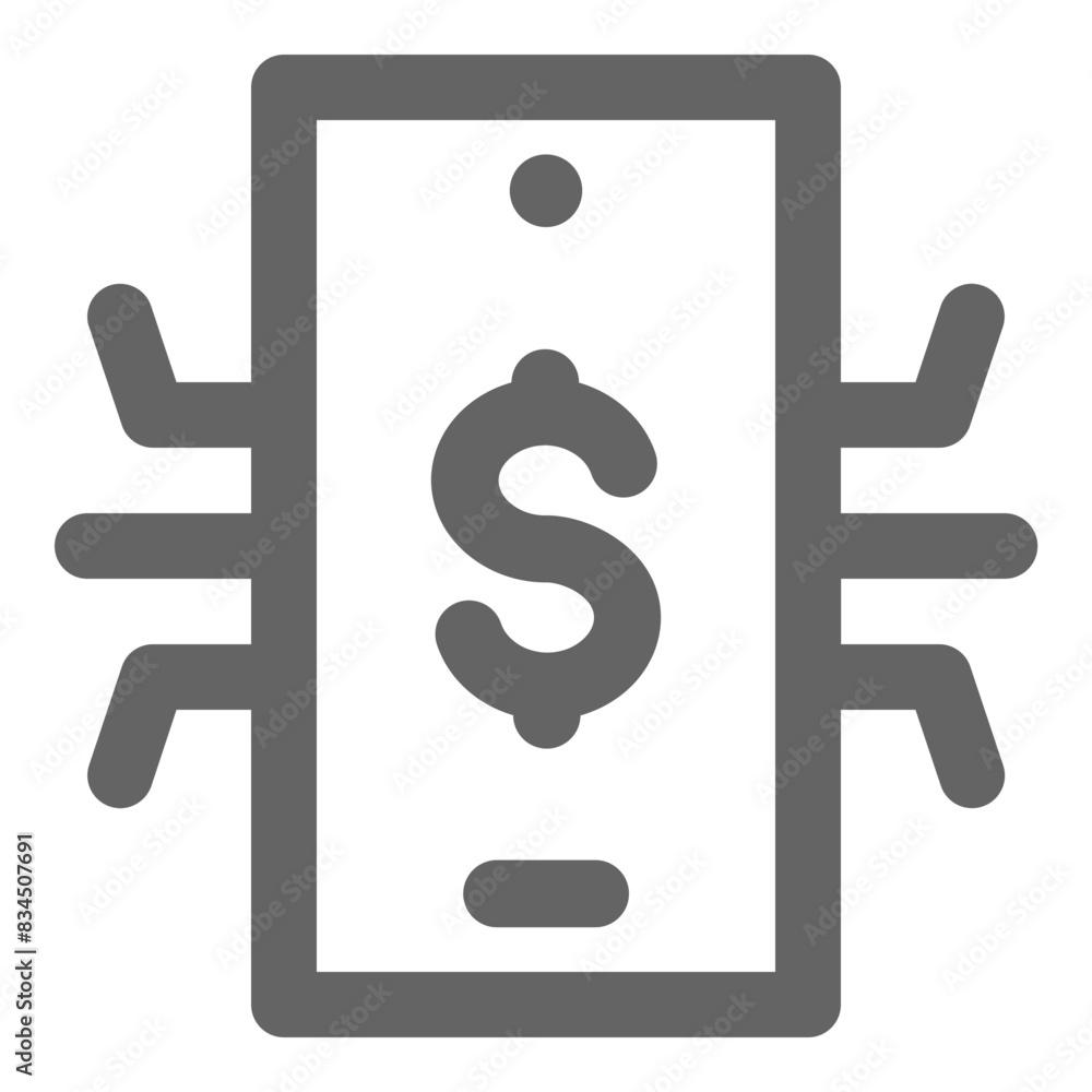 Smartphone icon, vector illustration, simple design, best used for web Smartphone icon, vector illustration, simple design, best used for web