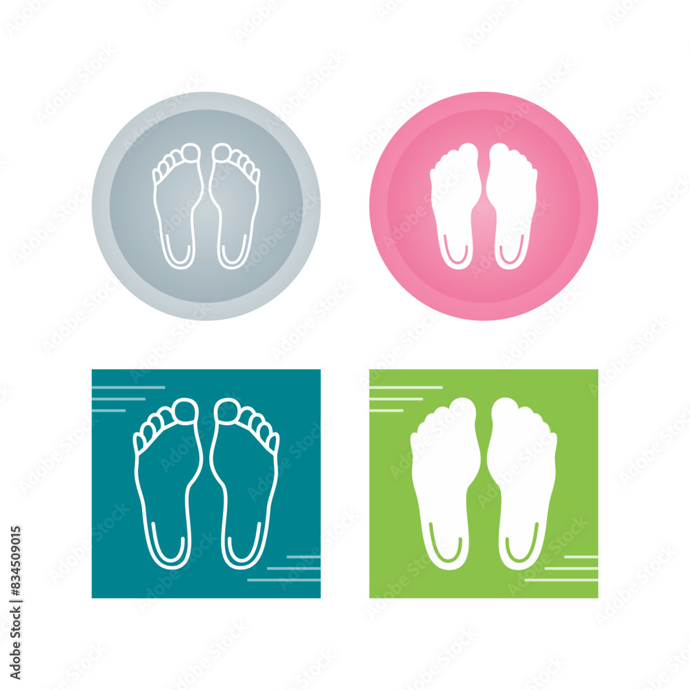 Feet Vector Icon Feet Vector Icon