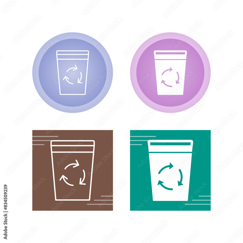 Recycle Bin Vector Icon Recycle Bin Vector Icon