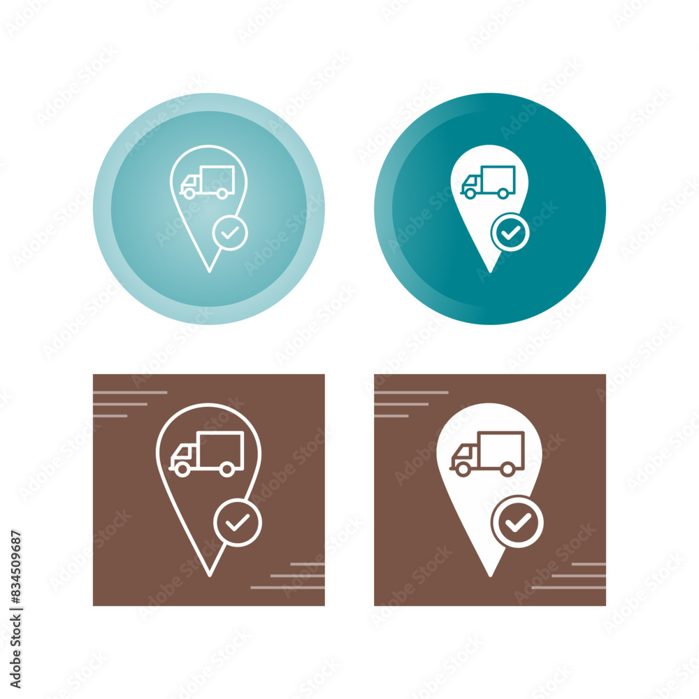 Valid Destination Vector Icon Valid Destination Vector Icon