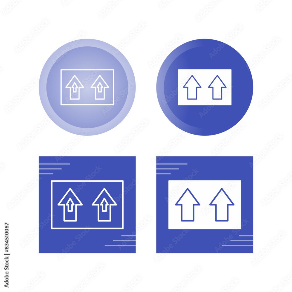 Obraz premium Upwards Vector Icon