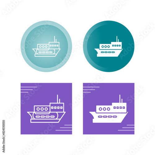 Delivery Ship Vector Icon