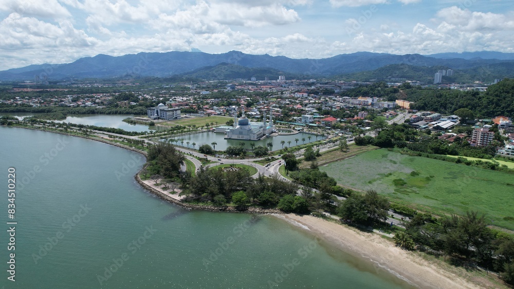 Kota Kinabalu, Malaysia – May 30 2024: The Floating Mosque of Kota Kinabalu Kota Kinabalu, Malaysia – May 30 2024: The Floating Mosque of Kota Kinabalu