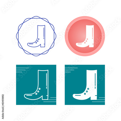 Cowboy Boot Vector Icon