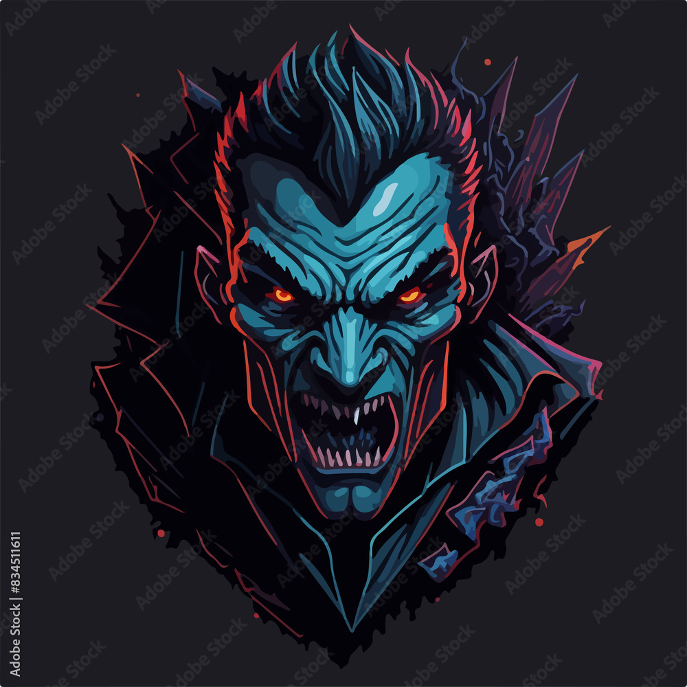 Night-dwelling demon, disguised as a vampire, seeking crimson sustenance. Night-dwelling demon, disguised as a vampire, seeking crimson sustenance.