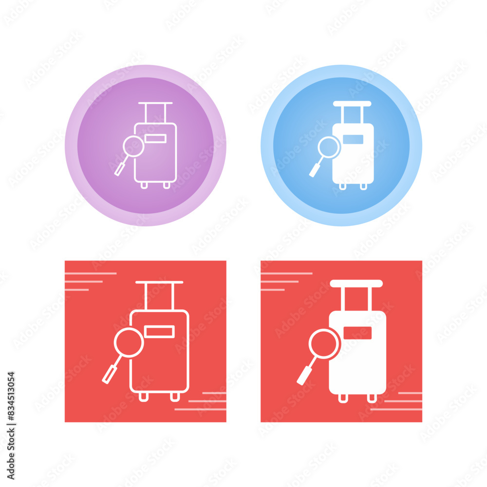 Find Luggage Vector Icon Find Luggage Vector Icon