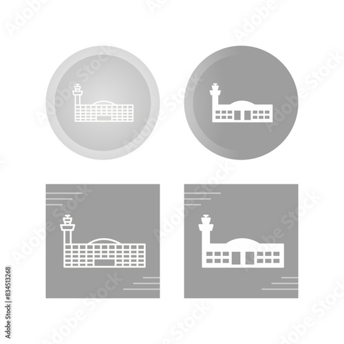 Airport Building Vector Icon