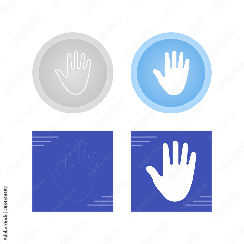 Obraz premium Hand Vector Icon