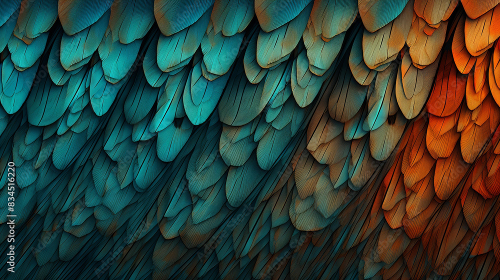 Obraz premium Experience the beauty of nature with highquality butterfly wing textures showcasing vibrant colors and realistic insect design.