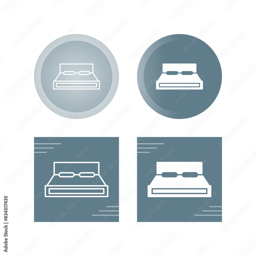 Double Bed Vector Icon