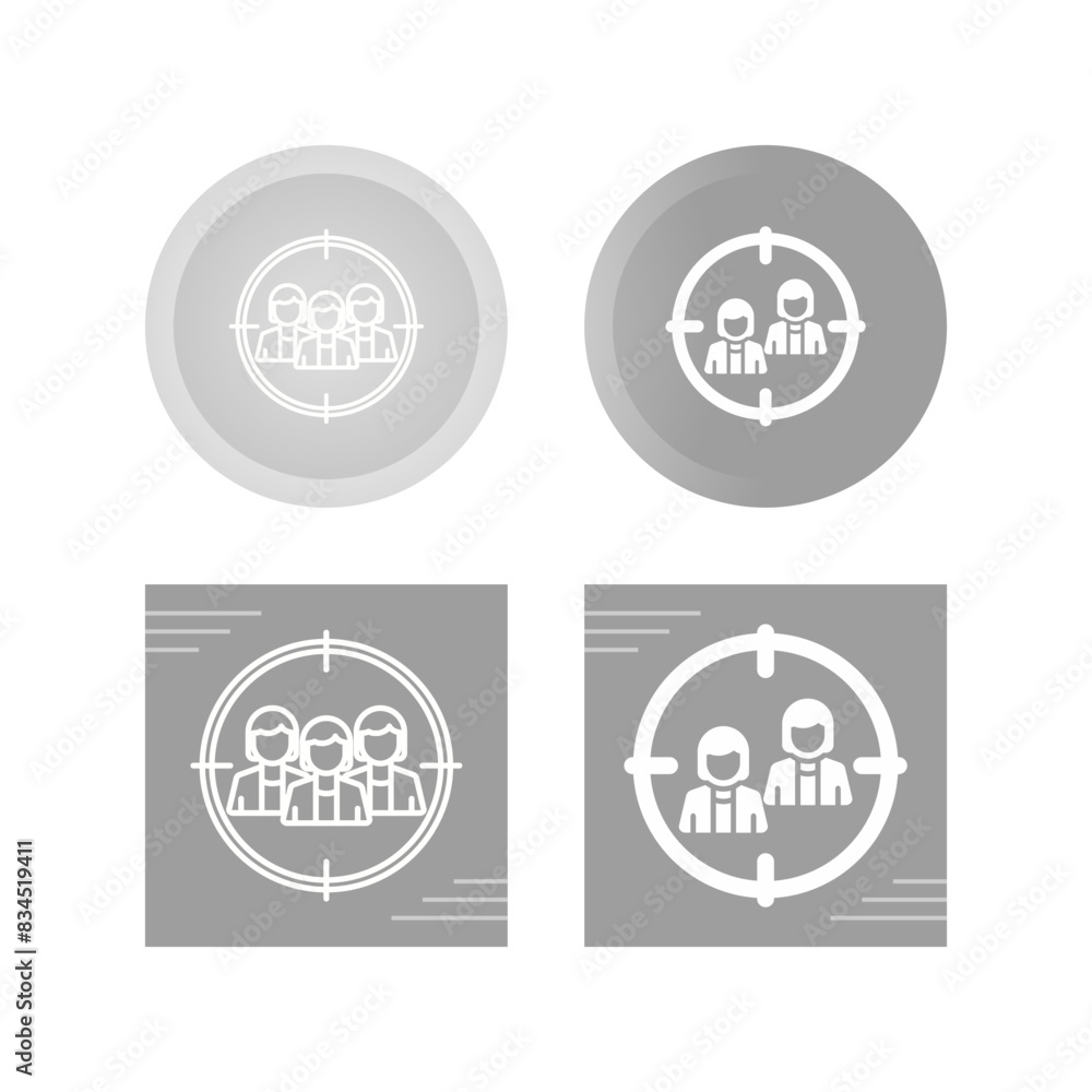 Target Audience Vector Icon Target Audience Vector Icon