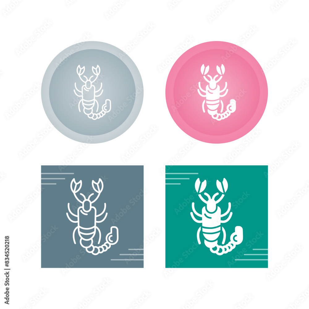 Fototapeta premium Scorpion Vector Icon