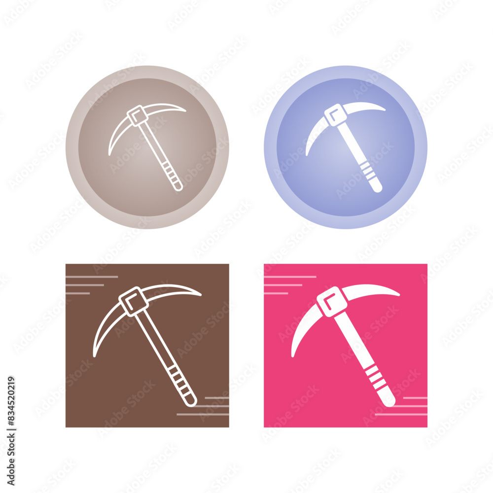Obraz premium Pickaxe Vector Icon