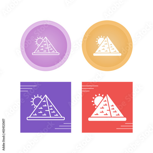 Pyramid Vector Icon