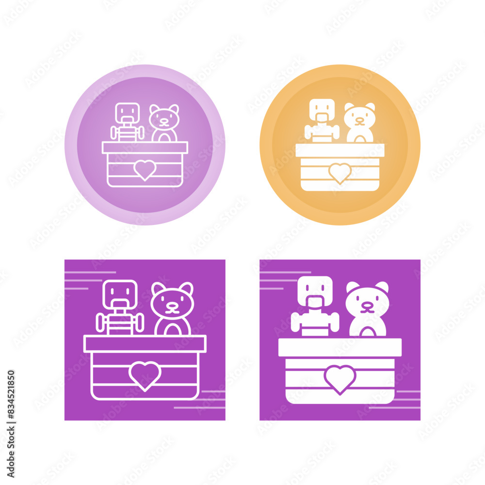 Toy Donate Vector Icon Toy Donate Vector Icon