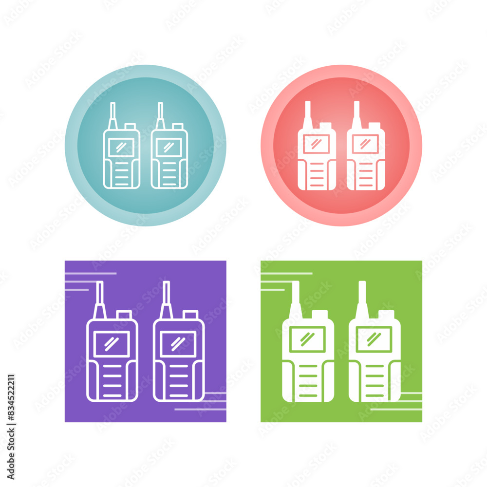 Walkie Talkie Vector Icon Walkie Talkie Vector Icon