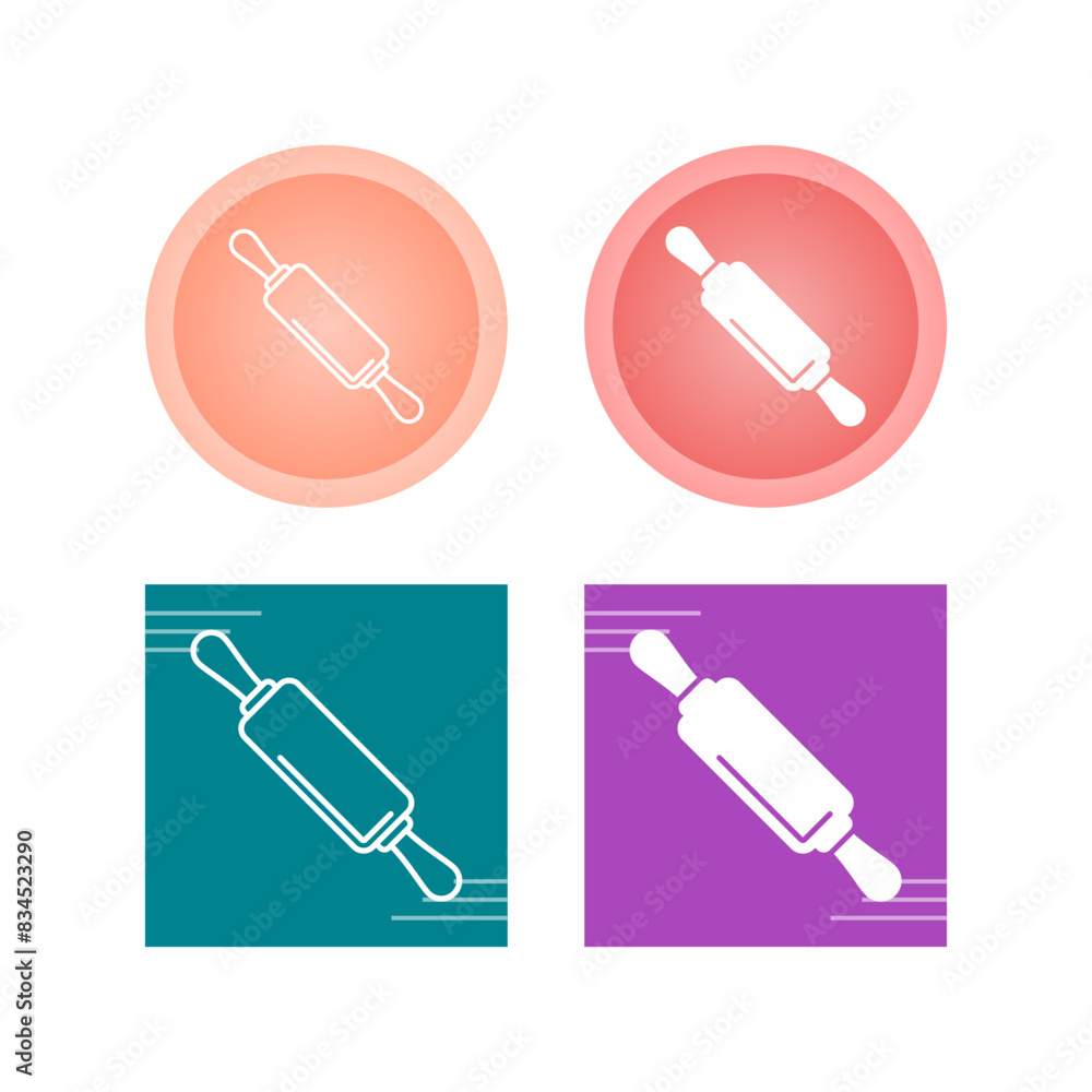 Rolling Pin Vector Icon Rolling Pin Vector Icon